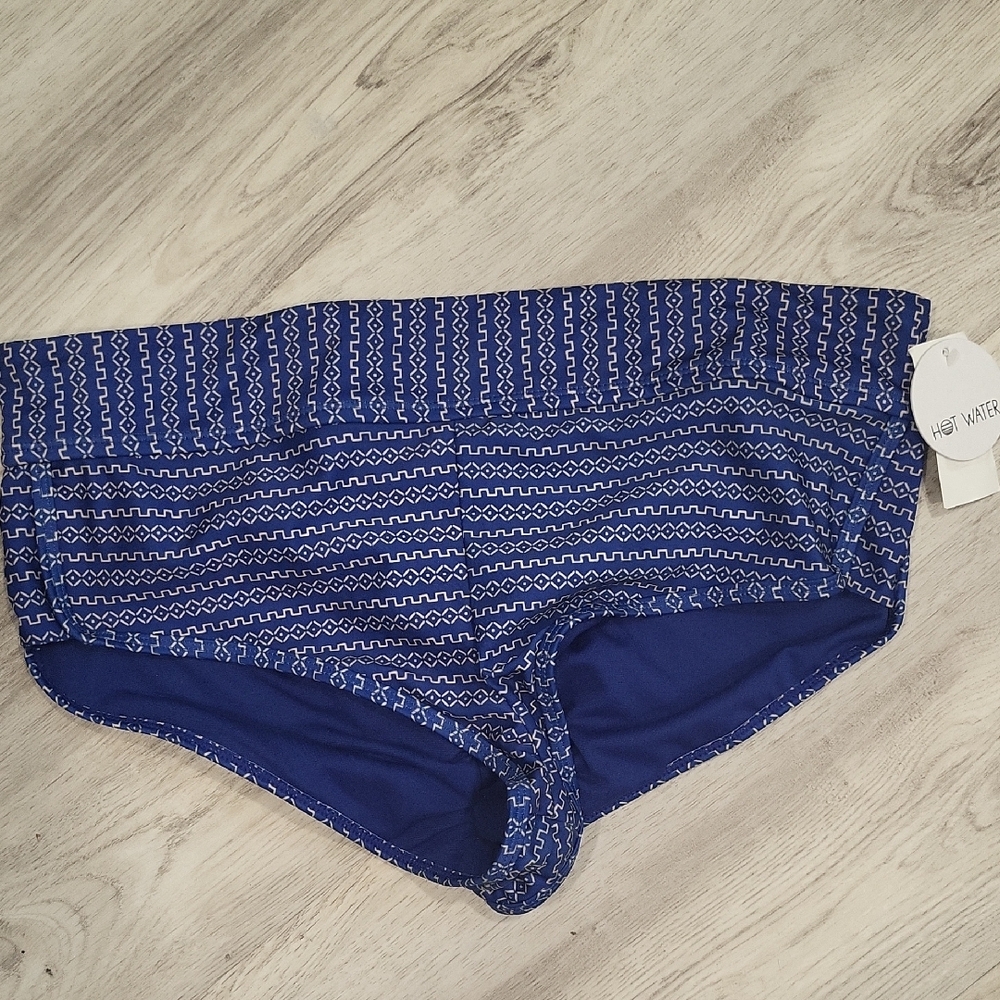 NWT Hot Water Blue Patterned Swim Shorts